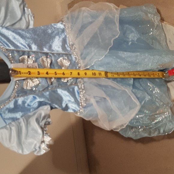 Disney Cinderella Light Blue and Silver Princess Dress With Matching Tiara - Picture 6 of 9